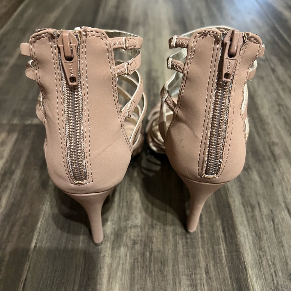 New with tag ladies summer strappy heeled sandals 6.5 - Picture 3 of 4